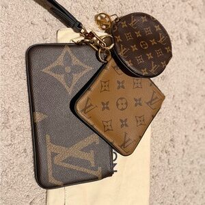 Louis Vuitton Monogram Reverse Trio Pouch